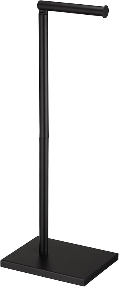 Free Standing Bathroom Toilet Paper Holder Stand with Reserve, Stainless Steel Pedestal Tissue Ro... | Amazon (US)