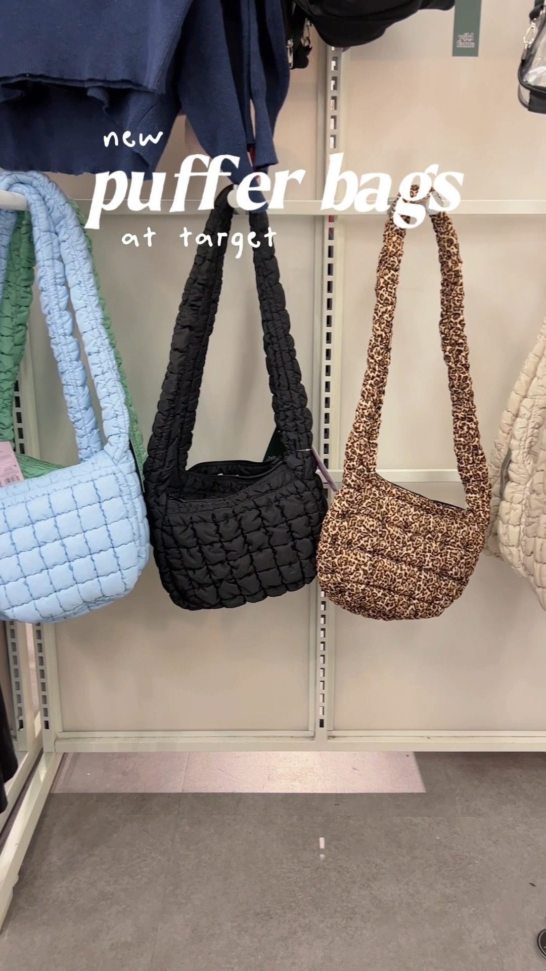 adorable new Crossbody puffer bags at target!! there are so many color options to choose from I especially love the leopard print  🐆 

#LTKFindsUnder50 #LTKHoliday #LTKGiftGuide