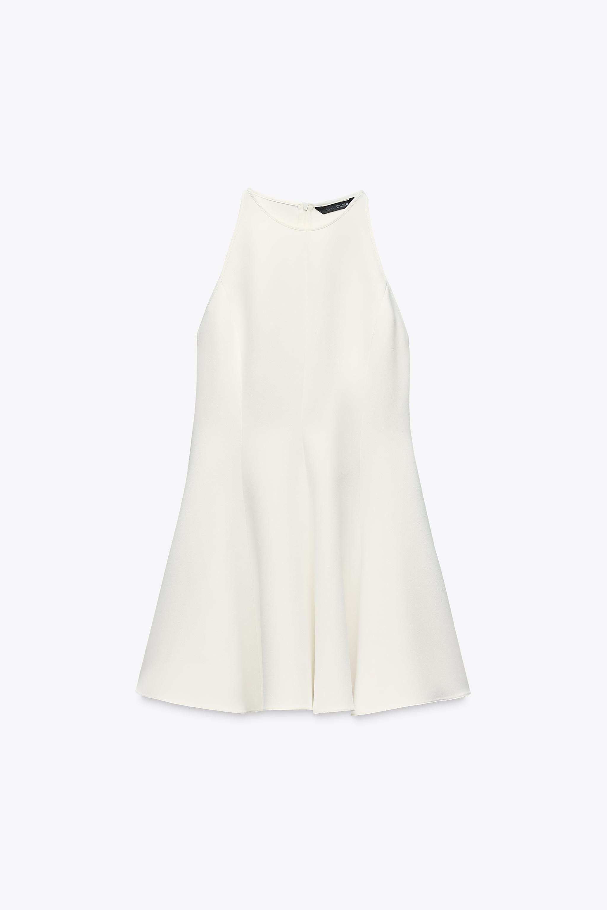 VESTIDO HALTER GODETS ZW COLLECTION | Zara US