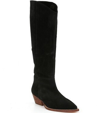 Free People Sway Low Slouch Suede Boots | Dillard's | Dillard's