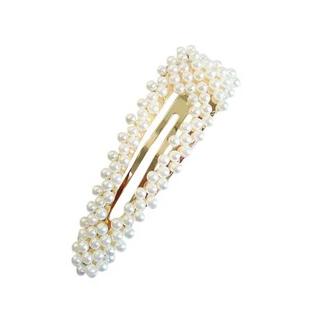 Fashion Jewelry Hair Accessories Stick Hairpin Girl Sweet Elegant Hairgrip Pearl Hair Clip Snap B... | Walmart (US)