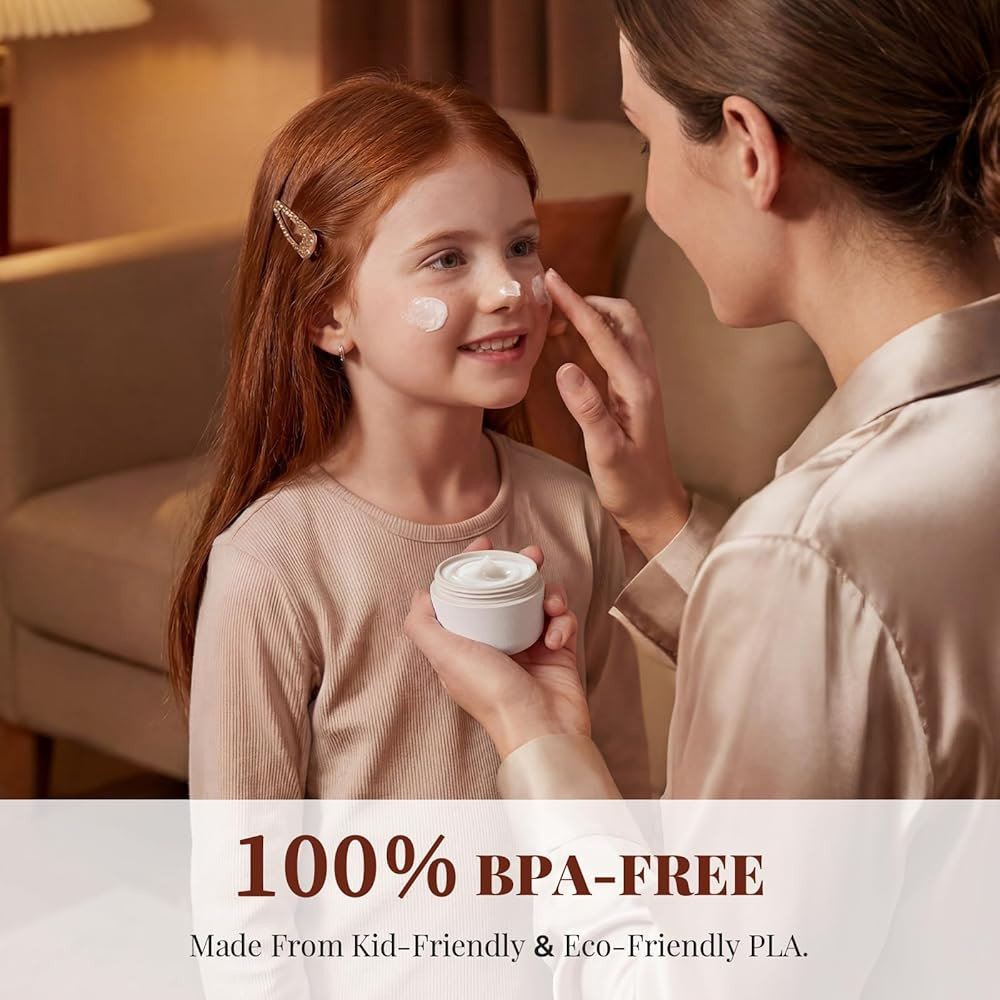 New Travel Toiletry Containers [Ultra Leakproof] TSA-Approved, PLA Hard Shell Jars with 5 Magneti... | Amazon (US)