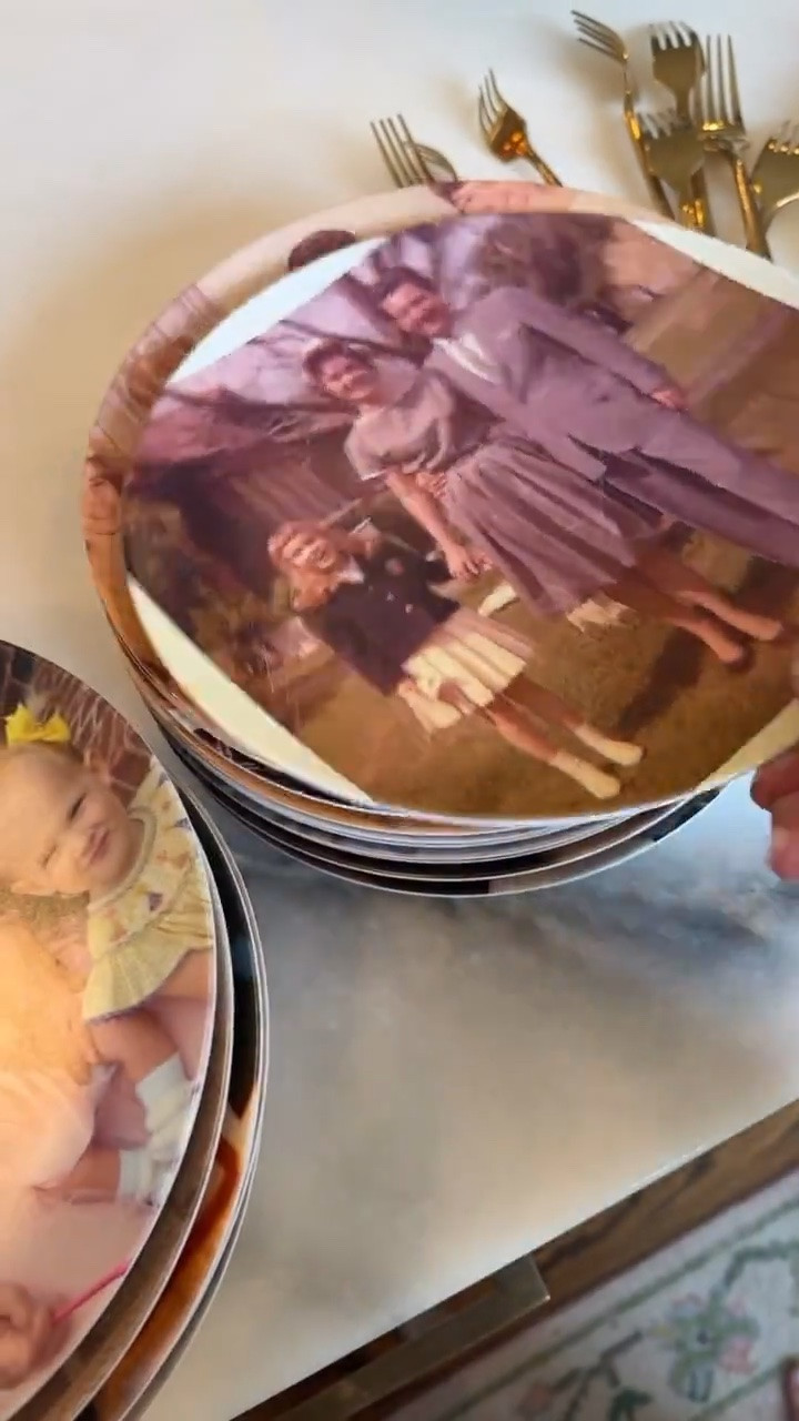 Gift idea… for yourself or others!

We gave these to grandparents when the kiddos were little with pics of them on the plates. Dad would call kaiser and say “kaiser, I had breakfast with you and didn’t have to tell you to sit down once.”

Also would be cute to give young adults filled with pics of their family!

#LTKstorytime #LTKHome #LTKKids