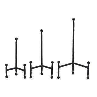 Set of 3" Black Metal Modern Easel, 12", 10", 8" By Ivory And Iris | 7" x 4" x 12" | Michaels® | Michaels Stores