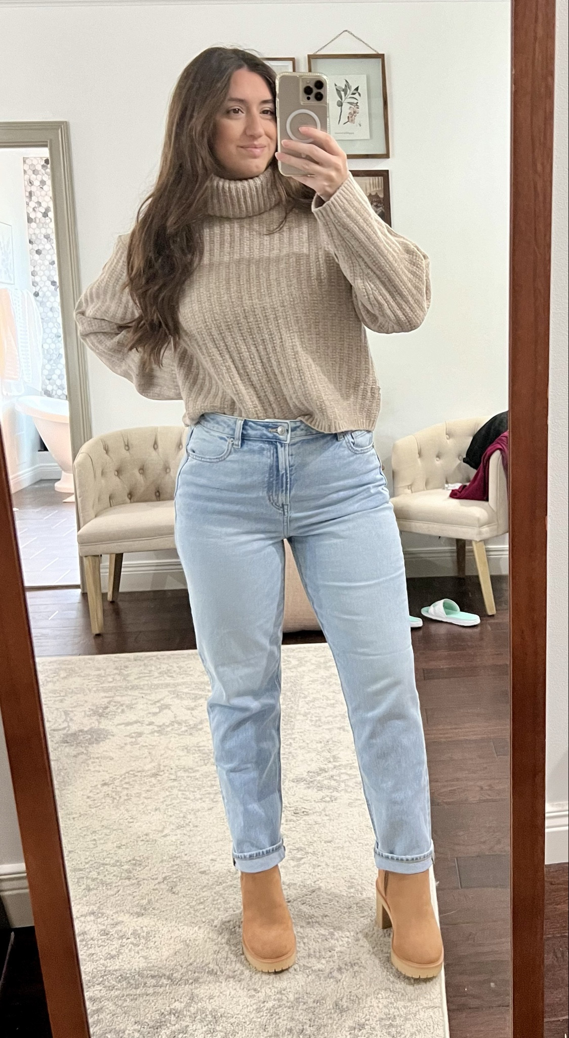 Cutie neutral fit for a family Christmas gathering! 

#LTKHoliday #LTKmidsize #LTKSeasonal