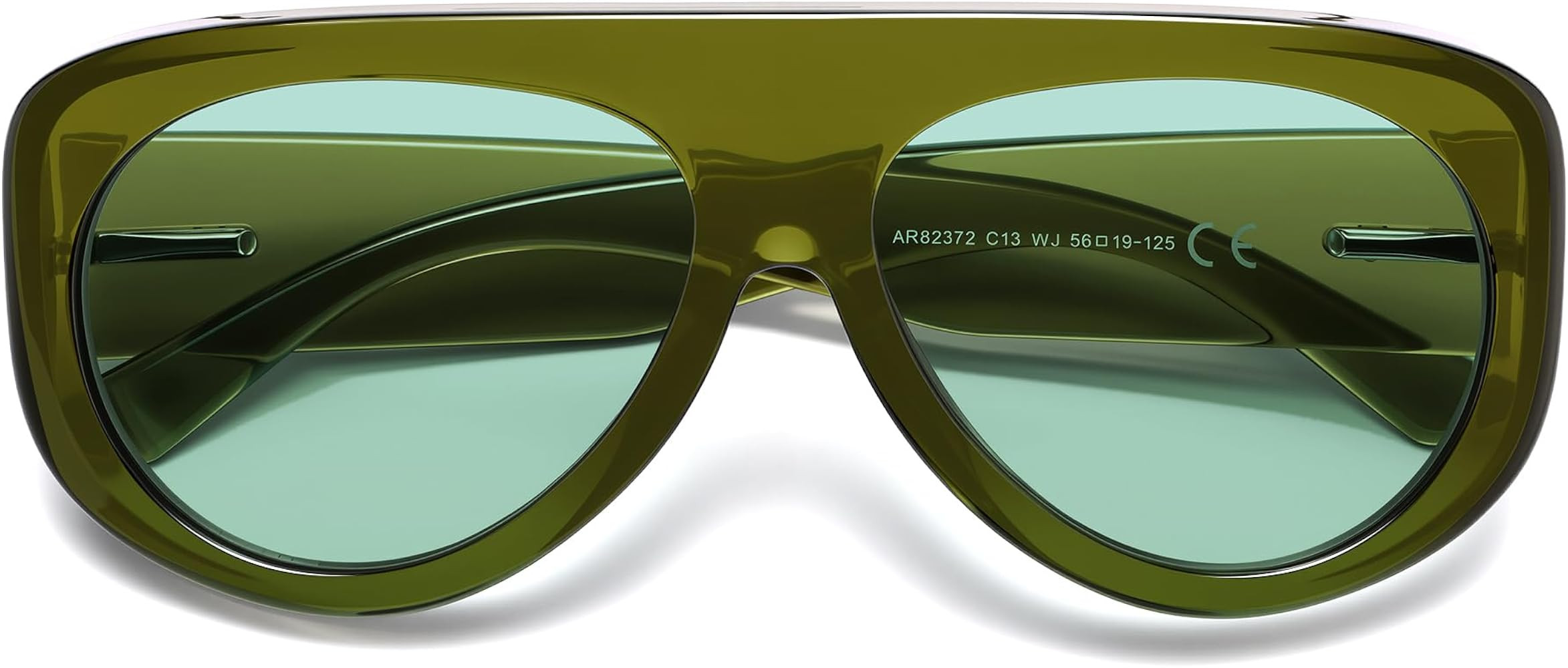 Trendy Aviator Sunglasses Womens Mens Oversized 90s Shades AR82372 | Amazon (US)