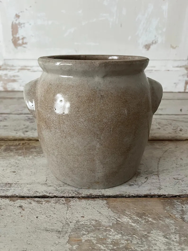 Antique French Stoneware Confit Pot | Etsy (Global)