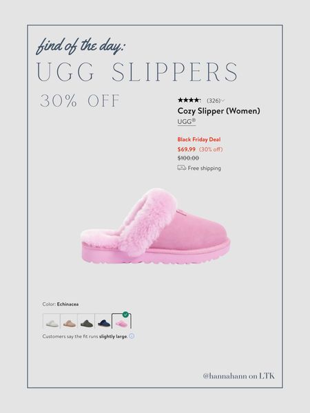 My UGG slippers are 30% off!! I absolutely love these! They would make the perfect gift! 

#LTKGiftGuide #LTKsalealert #LTKfindsunder100