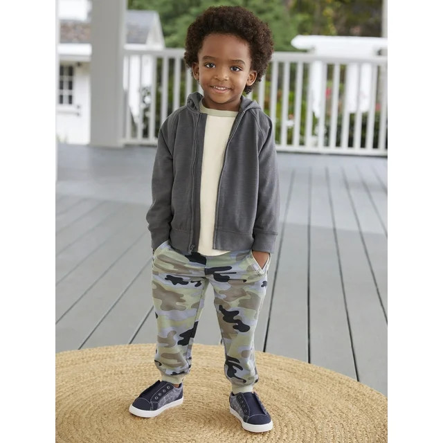 Modern Moments by Gerber Toddler Boy Zip-Up French Terry Hoodie, 12M-5T | Walmart (US)