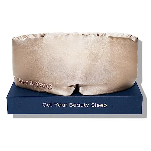 Fleur&Yang Silk Sleep Mask, Adjustable Blackout Sleeping Mask for Men Women, Soft Breathable 100%... | Amazon (US)