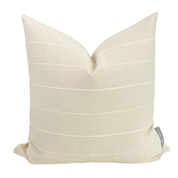 Vintage Linen Stripe |  Jute Pillow Cover | Hackner Home (US)