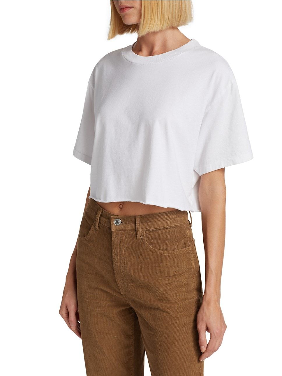 90s Cropped Easy T-Shirt | Saks Fifth Avenue