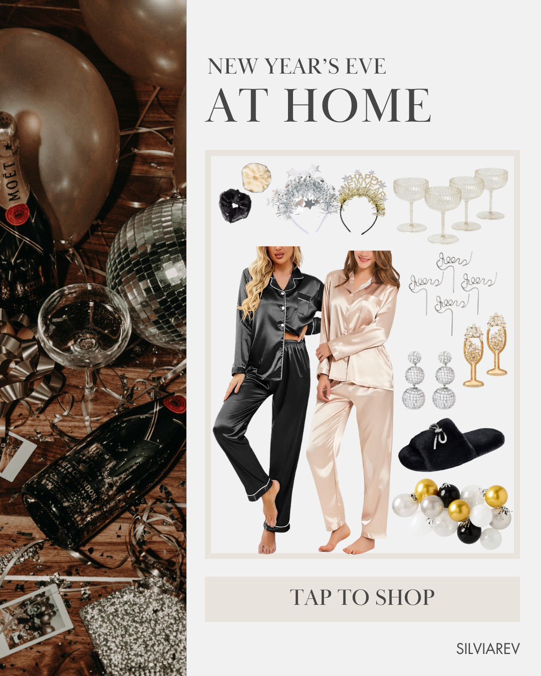 NYE finds for a cozy celebration at home! 

#NYE #NewYears #NewYearsEve #Home #HomeDecor #Party #Pajamas #SilkPajamas #AffordableFinds #AmazonFinds #TargetFinds #Anthropologie #PartyDecor #NYEParty 

 

#LTKHoliday #LTKSeasonal #LTKHome