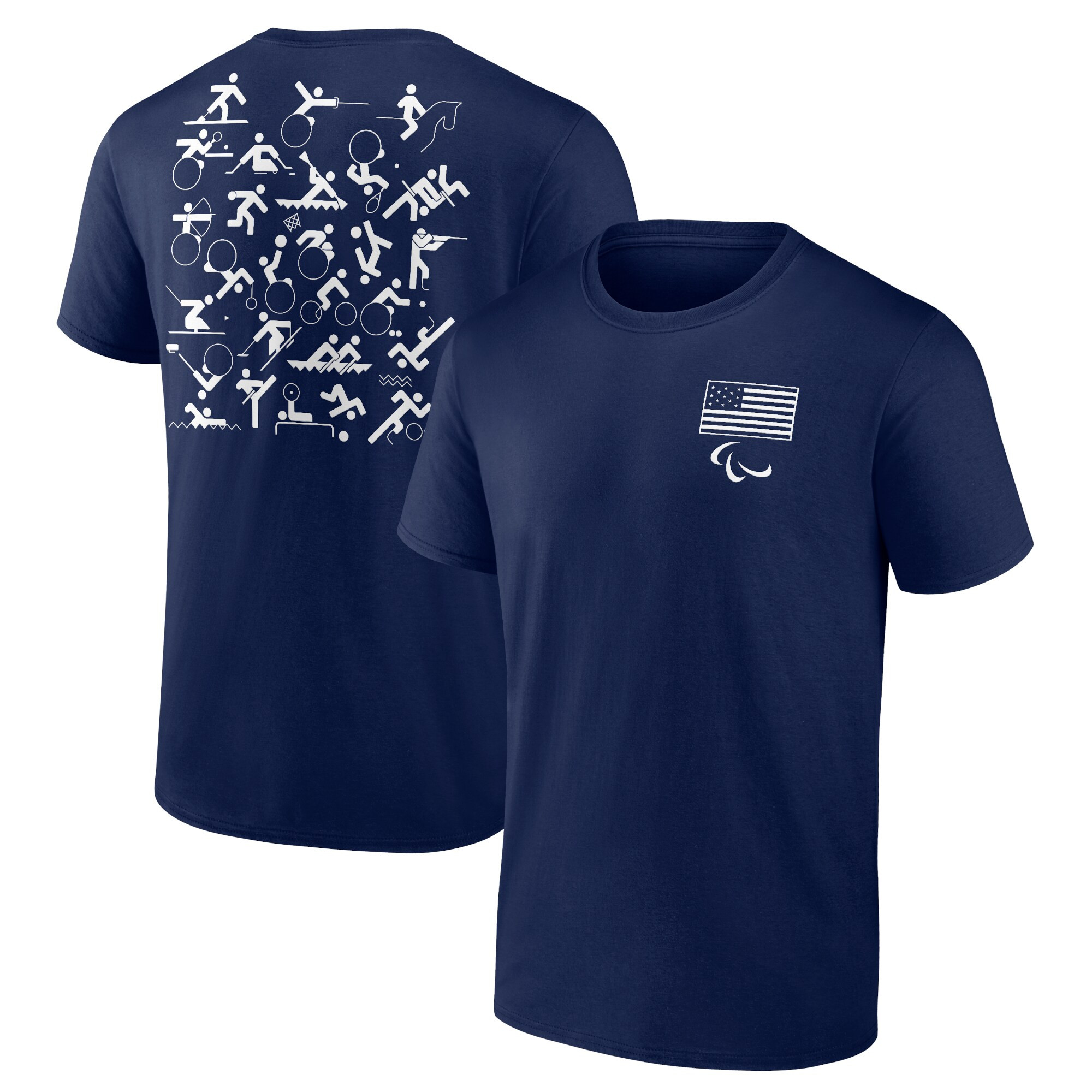 Team USA Paralympic Fanatics Pictogram T-Shirt - Navy | Fanatics