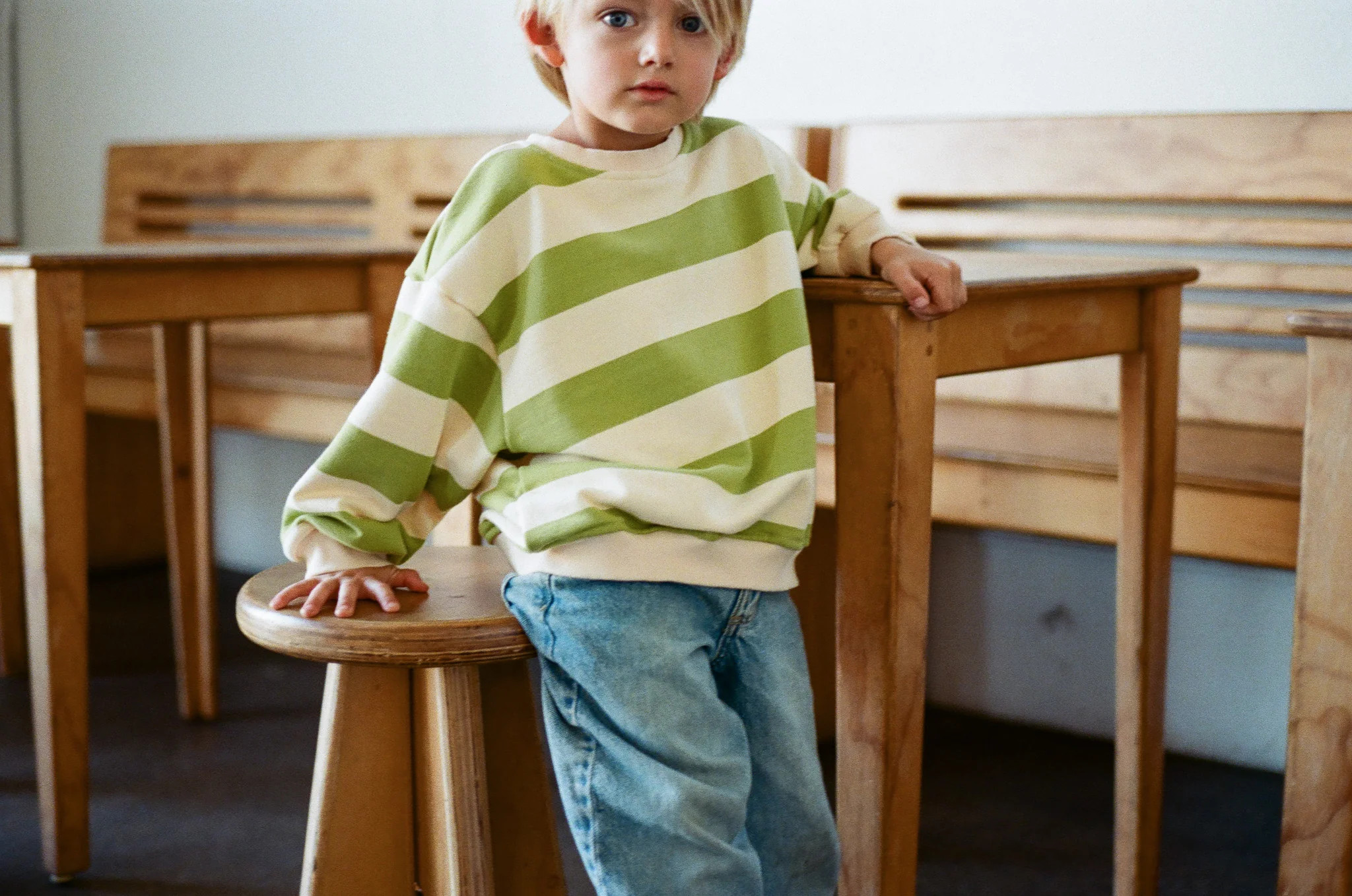 Canyon Stripe Sweatshirt | Chili Pep