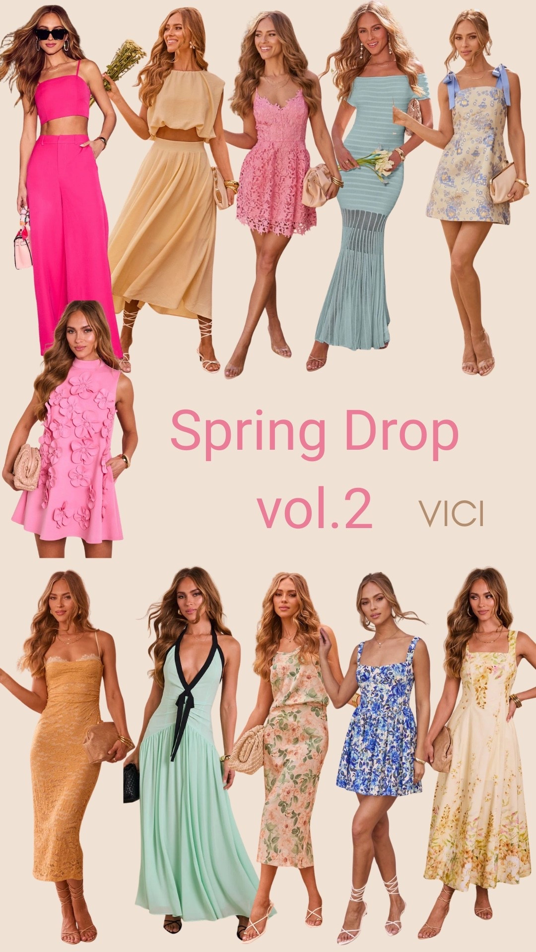 Spring vol. 2 
save 40% off sitewide with code AGGISAVE40
valid 2/14-2/16

#vici #spring #dress

#LTKNYFW #LTKValentine #LTKootd