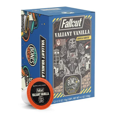 Bones Coffee Company Valiant Vanilla Fallout Coffee Vanilla Wafer Flavor 12 ct Single-Serve Bones Cups Coffee Pods Keurig Coffee Maker Compatible | Target