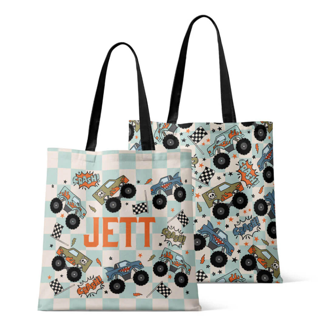 Personalized Tote Bags | Big Wheelin' | Caden Lane