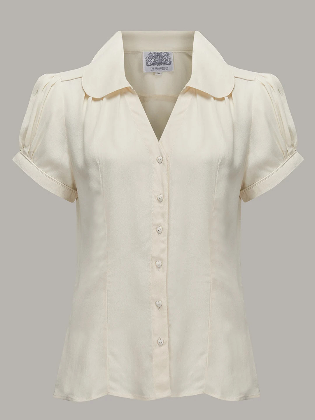 Judy Blouse in Cream by the Seamstress of Bloomsbury Authentic Vintage 1940s Style - Etsy UK | Etsy (UK)