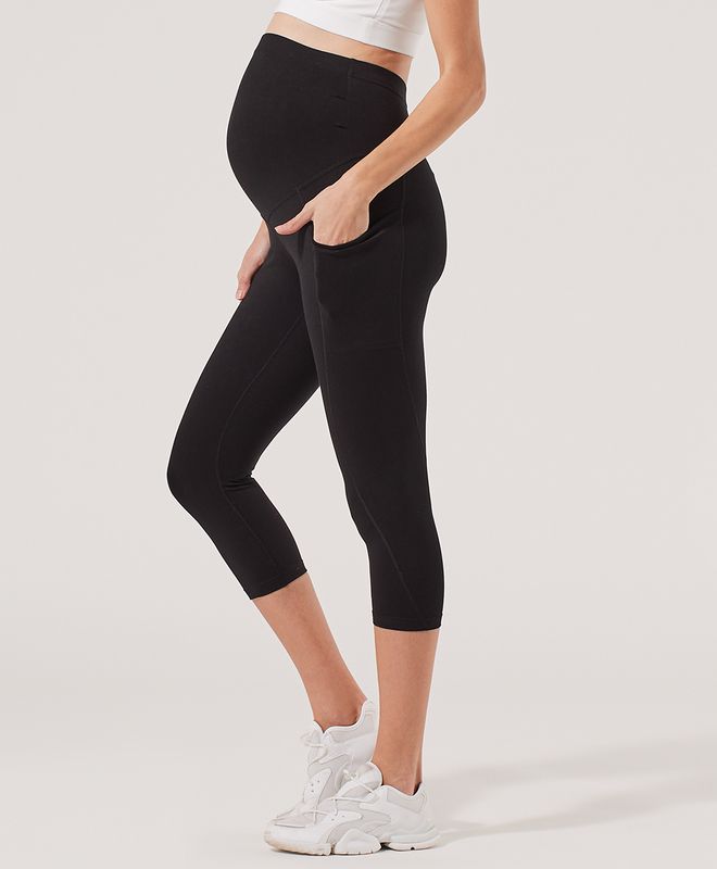maternity pureactive cropped pocket legging | Pact Apparel