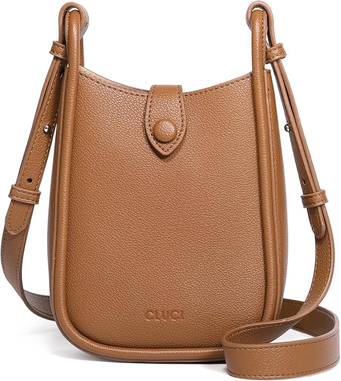 CLUCI Small Crossbody Bags for Women,Leather Crossbody Phone Purse,Cell Phone Bag Wallet Purses w... | Amazon (US)
