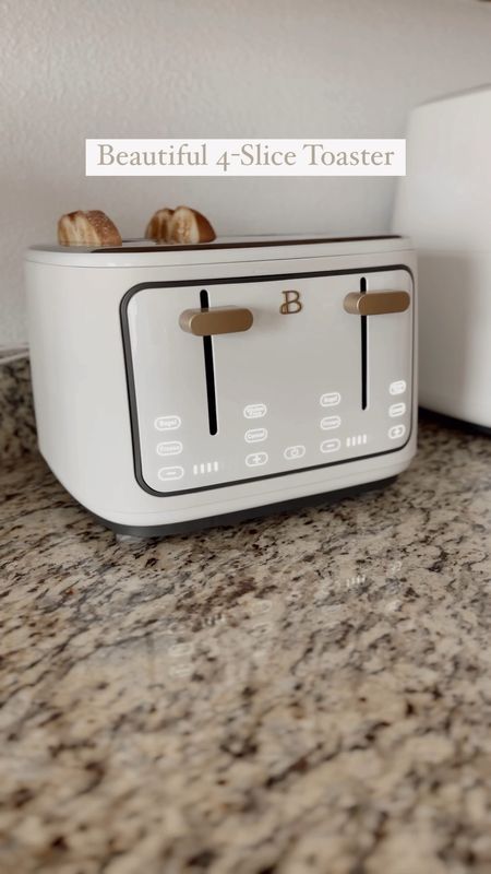 Walmart home retro eclectic finds!  Home kitchen items - white small appliances - 4 slice toaster - white pan - white cookware - wooden top glass canister #walmartpartner 

#LTKhome #LTKsalealert #LTKunder100