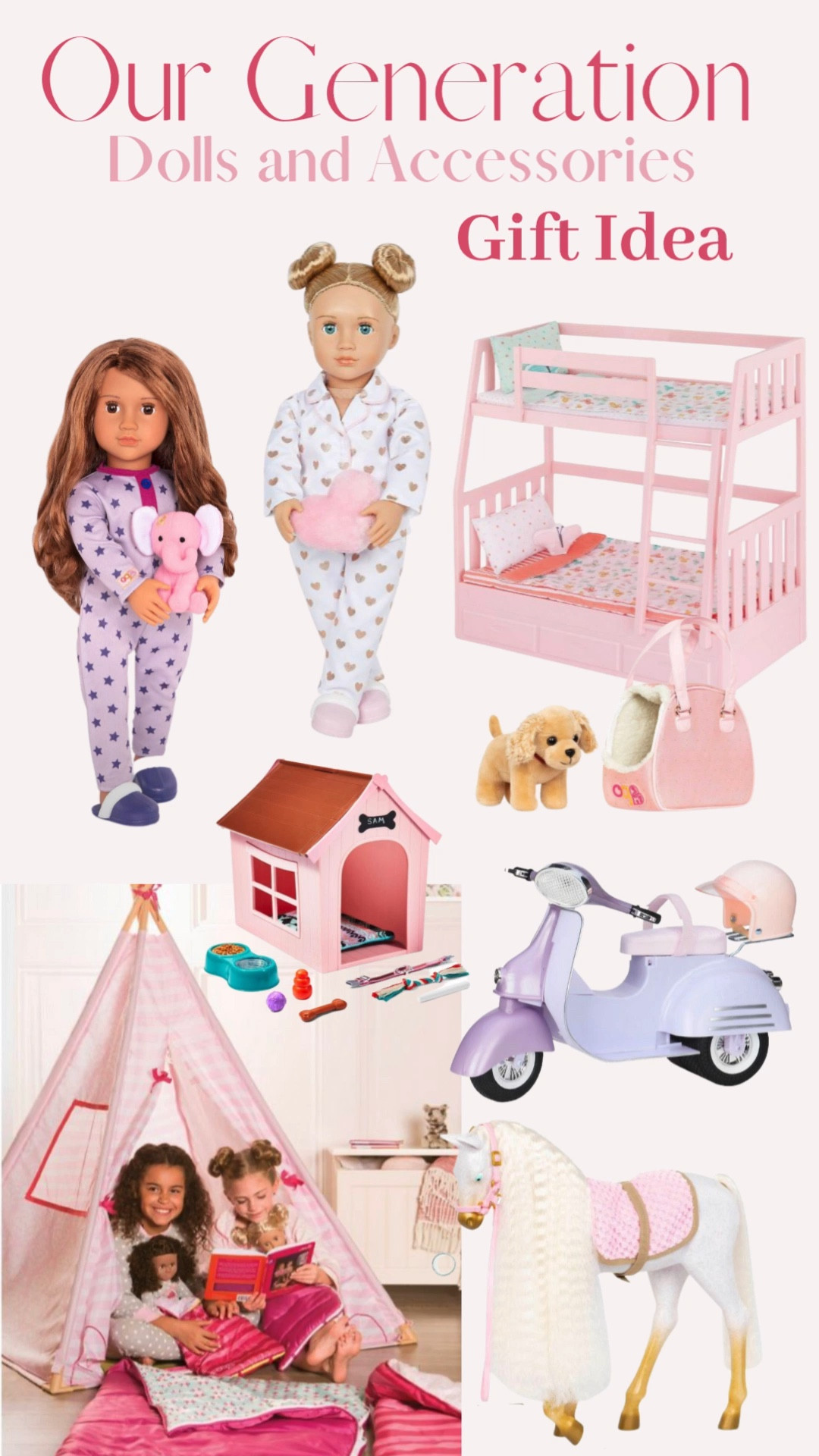 Our Generation 
Dolls & Accessories 
🤍
Gift Guide, Gift for Toddlers, Dolls

#LTKHolidaySale #LTKGiftGuide #LTKkids