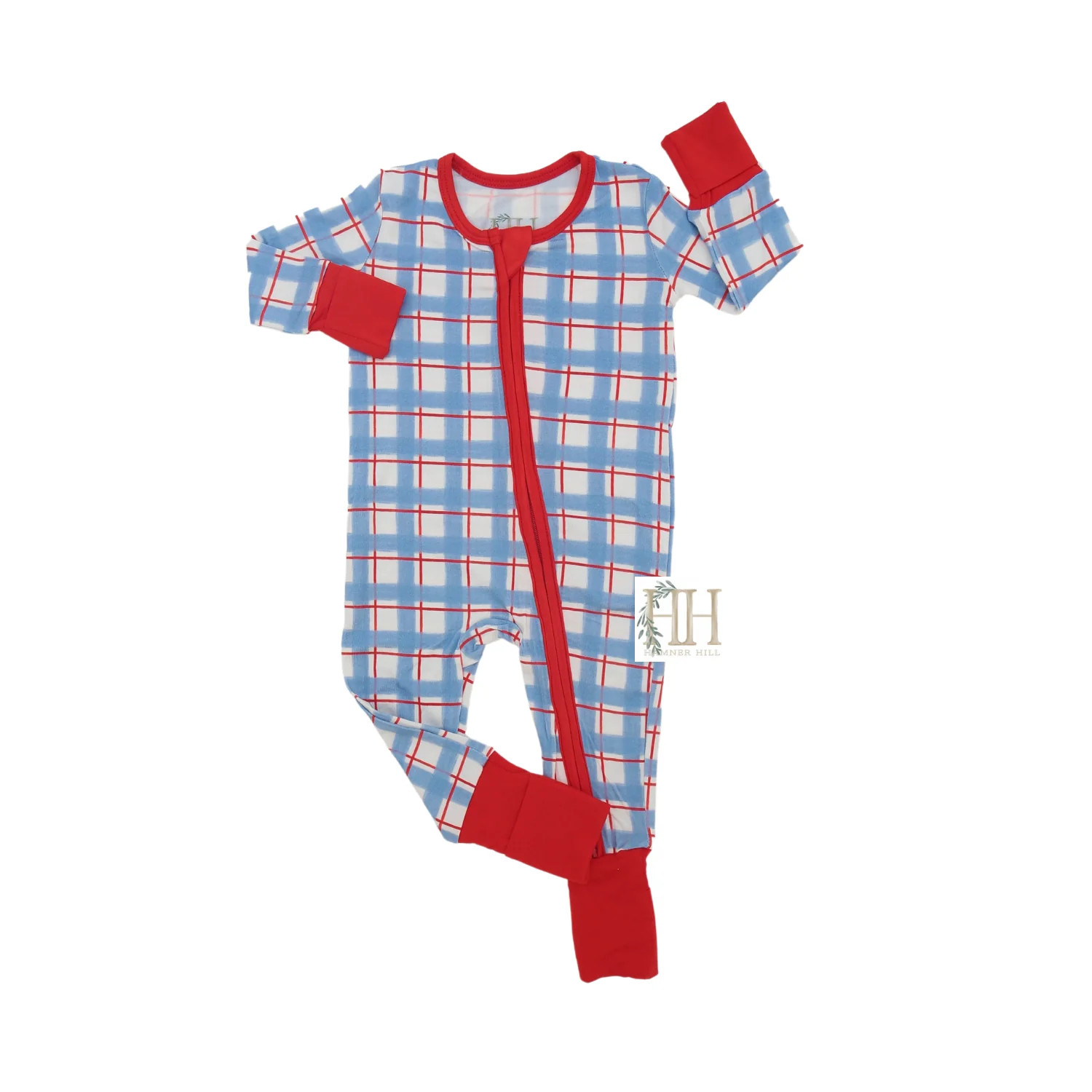Boys Home of the Brave Double Zipper Romper | Hamner Hill