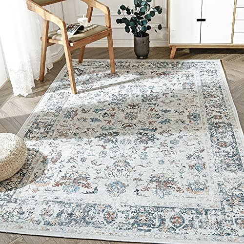 JINCHAN Area Rug 6x9 Persian Rug Vintage Floor Cover Foldable Thin Rug Indoor Retro Multi Floral ... | Amazon (US)