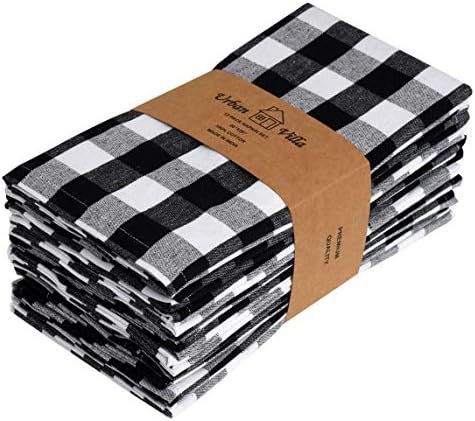 Urban Villa Dinner Napkins, Everyday Use,Premium Quality,100% Cotton, Set of 12, Size 20X20 Inch,... | Amazon (US)