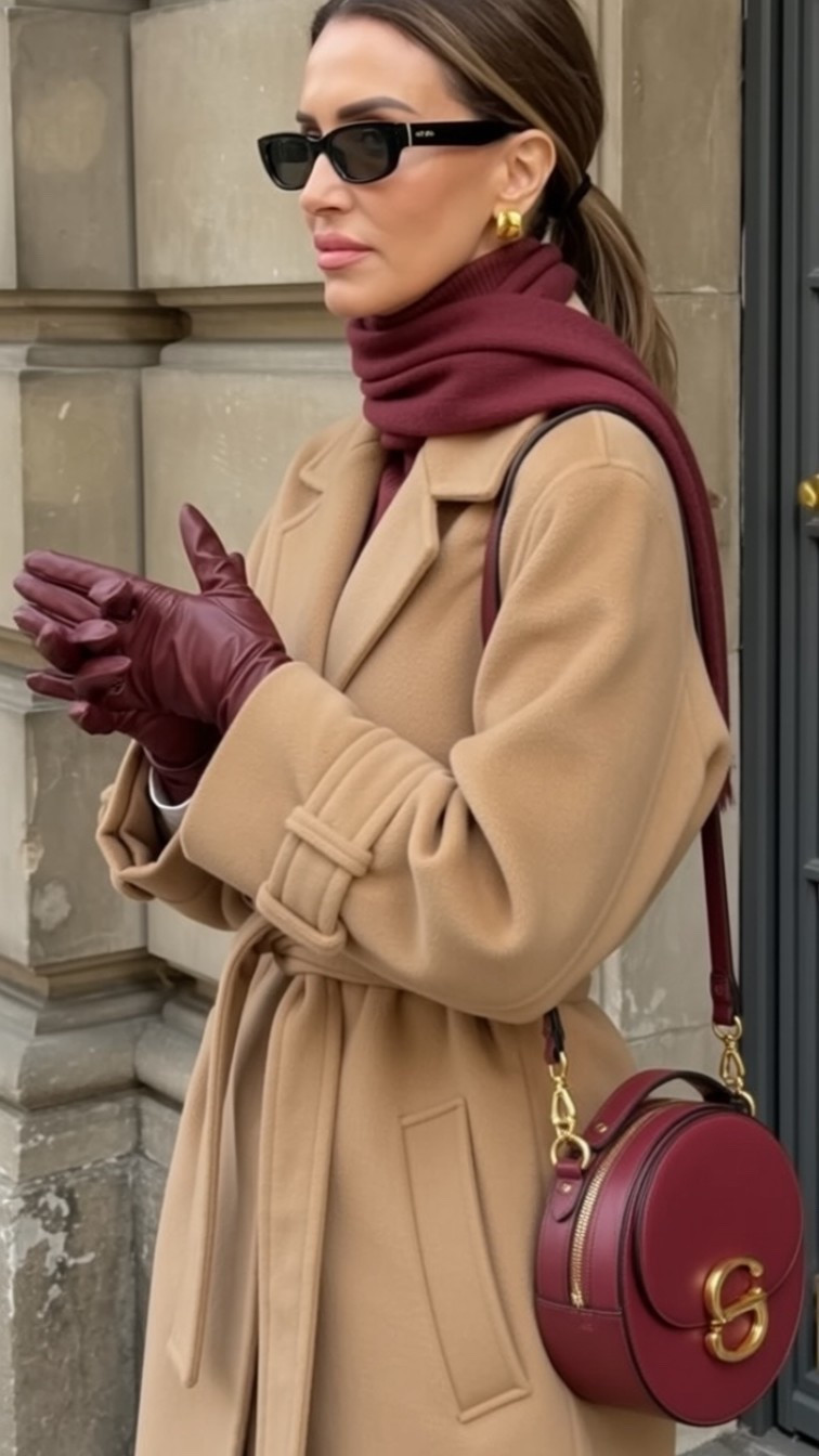 Fall elegance at its finest 🍂✨

This camel coat is giving everything I need for chilly mornings in the city. The oversized silhouette is effortlessly chic, and the burgundy accessories? 

Chef’s kiss
Burgundy is THE color of winter this year, and I’m fully obsessed. From my scarf to the leather gloves to this gorgeous mini crossbody — it’s rich, sophisticated, and pairs perfectly with warm neutrals.

Styled with my favorite burgundy scarf and leather gloves for that rich, tonal moment. The mini crossbody is the perfect pop of color and SO practical for hands-free days.

This entire look is linked in my LTK shop — tap to get the details! 🤎
.
#LTKfinds #LTKstyletip #LTKitbag #LTKseasonal #LTKshoecrush #LTKover40 #LTKeurope #LTKworkwear #LTKtravel #LTKwinter

#LTKWorkwear #LTKdayinmylife #LTKPlusSize