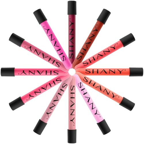 SHANY Lip Gloss Set - 12 Piece Lip Gloss Set with Aloe Vera and Vitamin E - Old Packaging | Amazon (US)