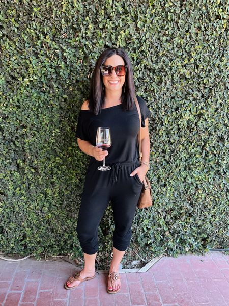 Fun time wine tasting this weekend. This comfy off the shoulder jumpsuit was perfect! I’m wearing a small for reference.

#LTKtravel #LTKunder50 #LTKstyletip