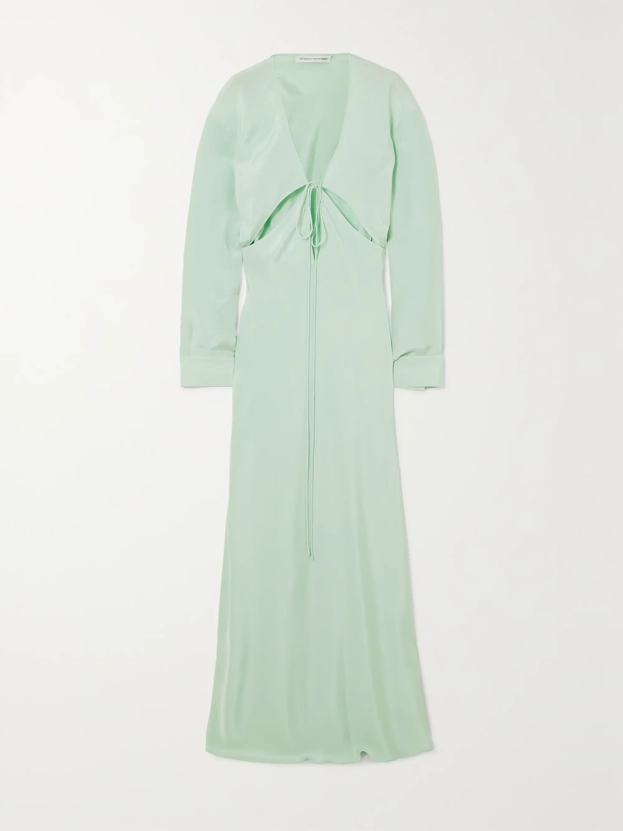 Cutout silk-mikado maxi dress | NET-A-PORTER (US)