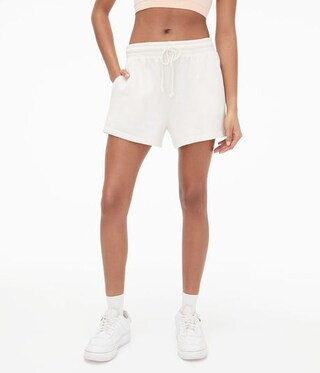 Slouchy High-Rise Fleece Shorts | Aeropostale