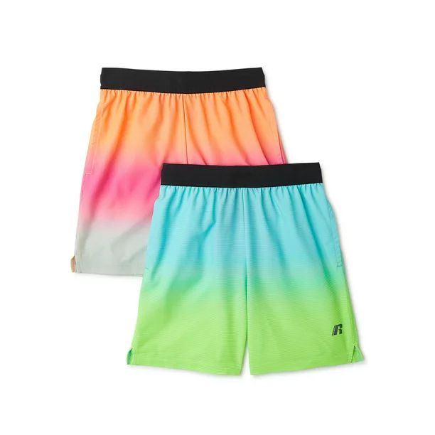 Russell Boys' Pull-On Gradient Shorts, 2-Pack, Sizes 4-18 | Walmart (US)