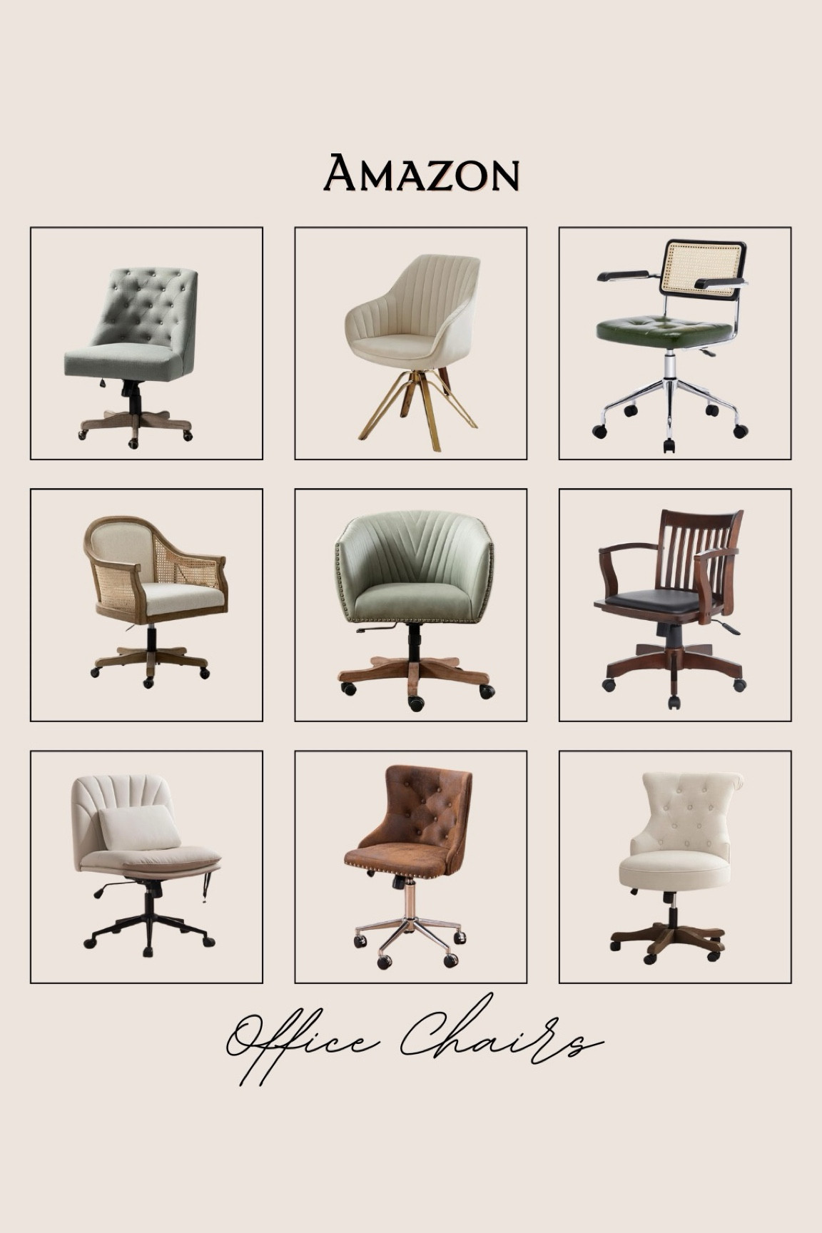 Elevate your workspace with these stylish office chairs from Amazon! Whether you're looking for comfort, elegance, or a touch of vintage charm, there's a chair for every office aesthetic. 🪑✨

#LTKHome #LTKStyleTip