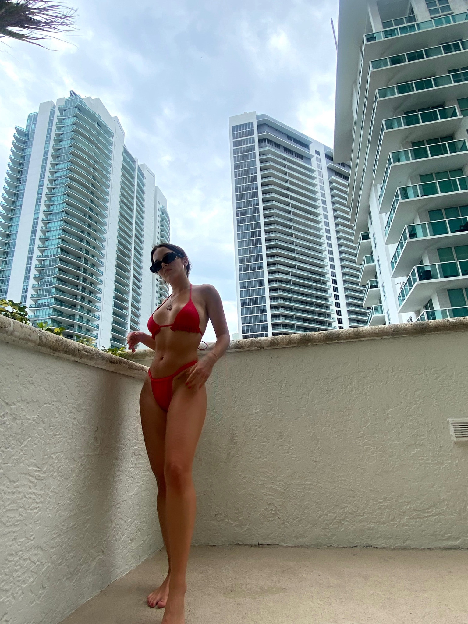 red bikini, shein bikini, red bathing suit, red triangle bikini, summer bathing suits, bikini inspo, miami, summer inspo, pool outfit inspo