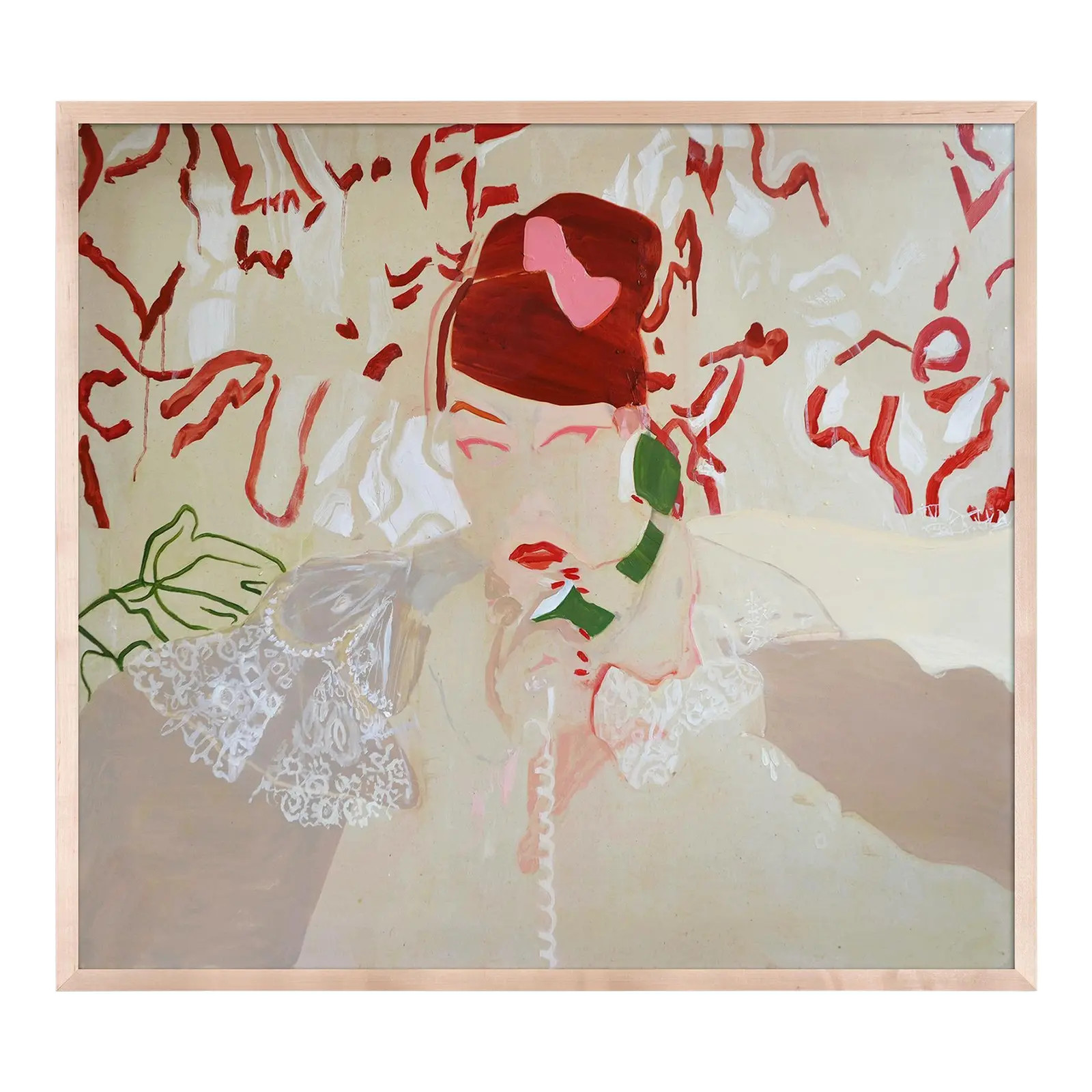 Go On by Lucia Jones in Maple Frame, Large Art Print | Chairish