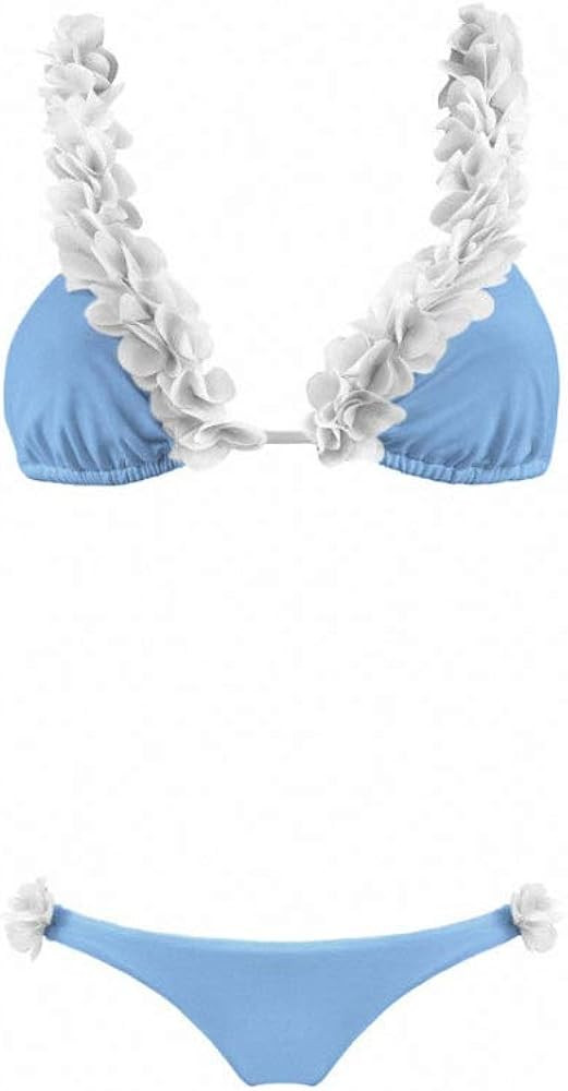 Womens Bikini Flower Bikinis Set Women Push Up Padded Swimwear Mid Wasit Swimsuits Beach Bathing ... | Amazon (US)