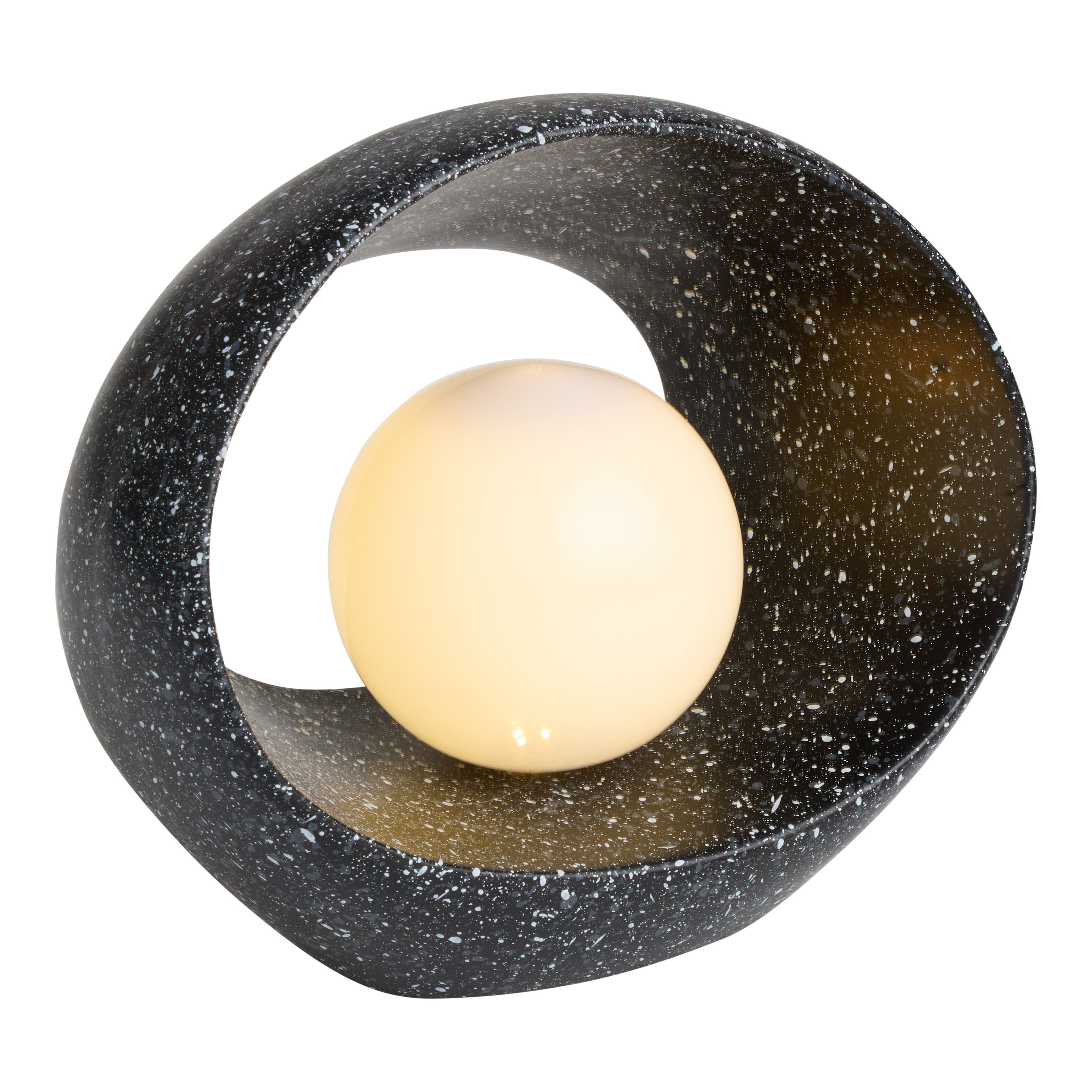 Faux Stone Sphere Solar LED Table Lamp | World Market