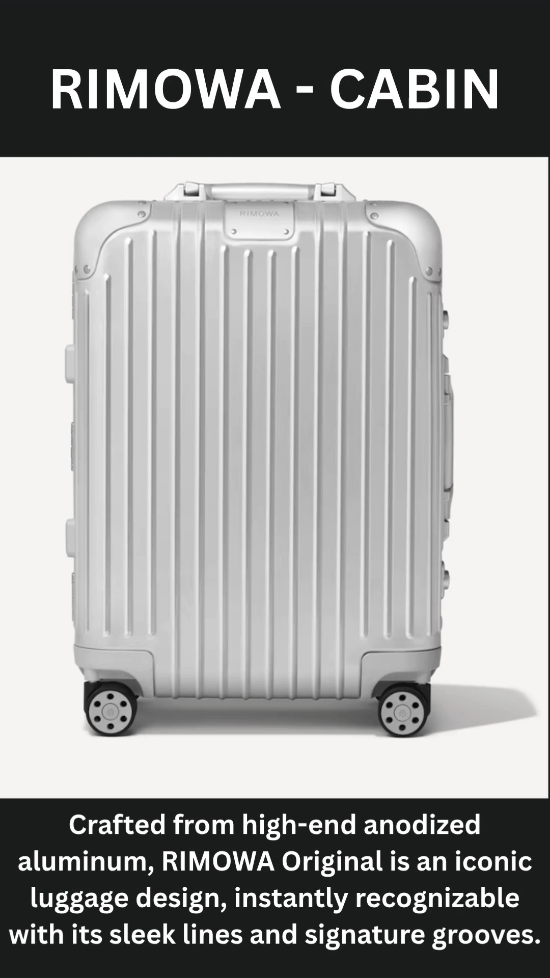 Elevating my travel aesthetic with the iconic RIMOWA Original Cabin ✈️💼

Crafted from high-end anodized aluminum, its signature grooves and effortless steering make transit look flawless. Durable, sleek, and engineered for a lifetime of adventures. 

 #LTKdayinmylife #LTKSeasonal #LTKTravel
