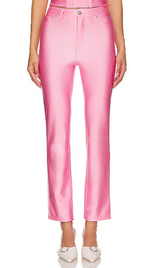 Compression Shine Straight Pant in Sorority Pink003 | Revolve Clothing (Global)