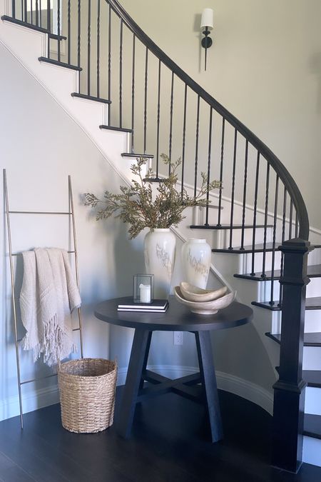 Entryway, entry table, round table, black table, home decor, target. 

#LTKhome #LTKstyletip #LTKFind