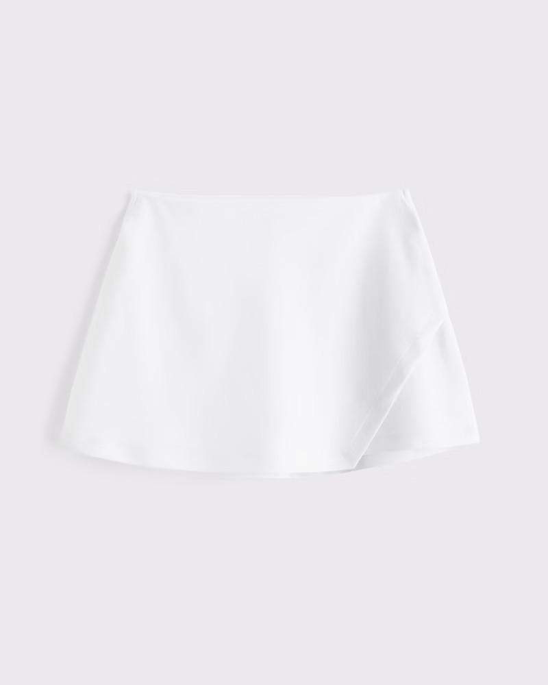 Abercrombie & Fitch Women's YPB sculptLUX Lined Wrap Skirt in White - Size XXS | Abercrombie & Fitch (US)
