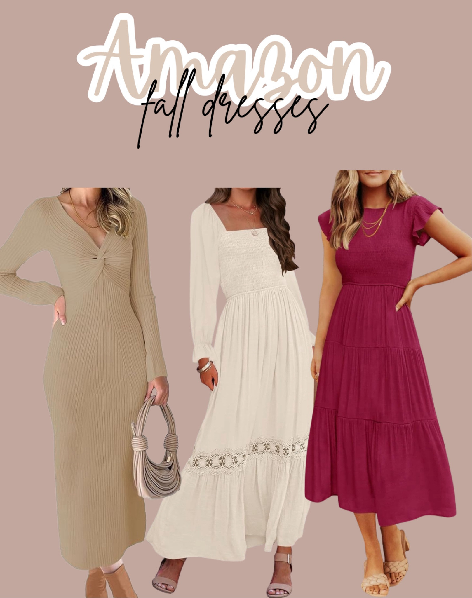 Fall dresses from Amazon prime 

Wedding guest dresses from Amazon, fall dress, Amazon fall dress, fall outfit inspo, fall outfit ideas
Wedding guest dress, dresses, formal dress, cocktail dress, midi dress, summer dresses, pink dress, purple dress, beach wedding, ruffled dress, bridal shower, baby shower dress, dresses under 100, fall wedding, amazon wedding guest, amazon dresses, fall wedding guest dress, amazon fall fashion, dresses from amazon, bump friendly, maternity, bump friendly dresses 

#LTKWedding #LTKSeasonal #LTKFindsUnder50