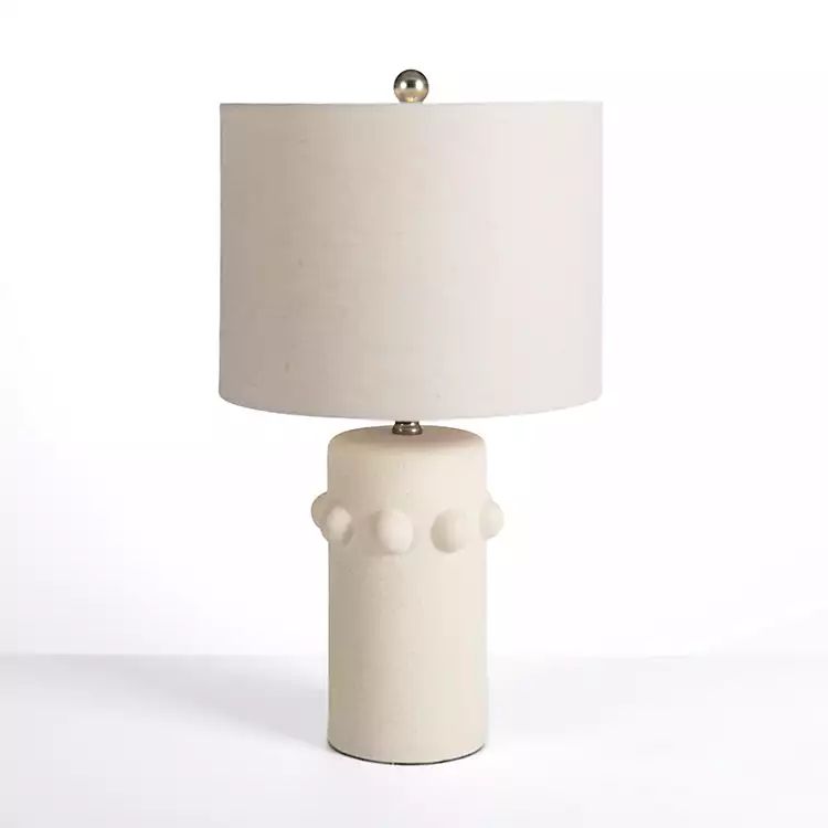 Cream Ceramic Knobs Table Lamp | Kirkland's Home
