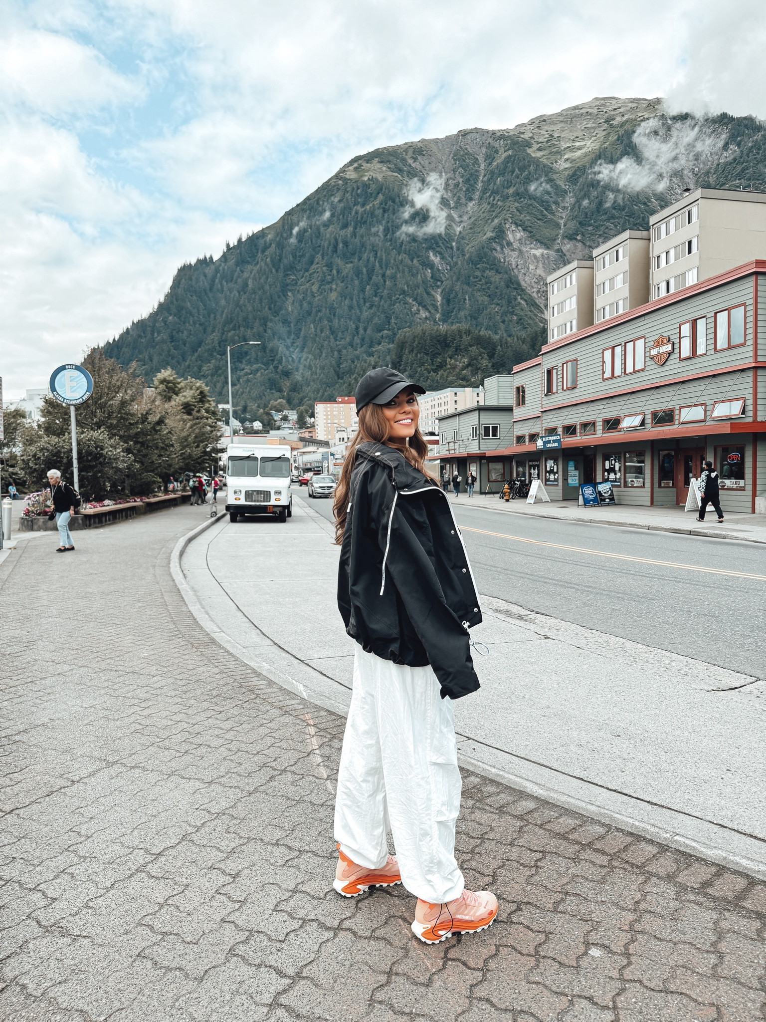 Rain jacket, parachute pants, cute hiking boots 

#LTKFallSale #LTKActive #LTKBacktoSchool