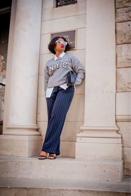 NYC Sweater Styled
Sweater: @Primark (Small)
Blouse: @Express (Small)
Pants: @Zara (Small)
Sunnies: @Amazon
Bag: @Amazon
Lip: @TheLipBar (Bawse Lady)

#LTKstyletip #LTKworkwear