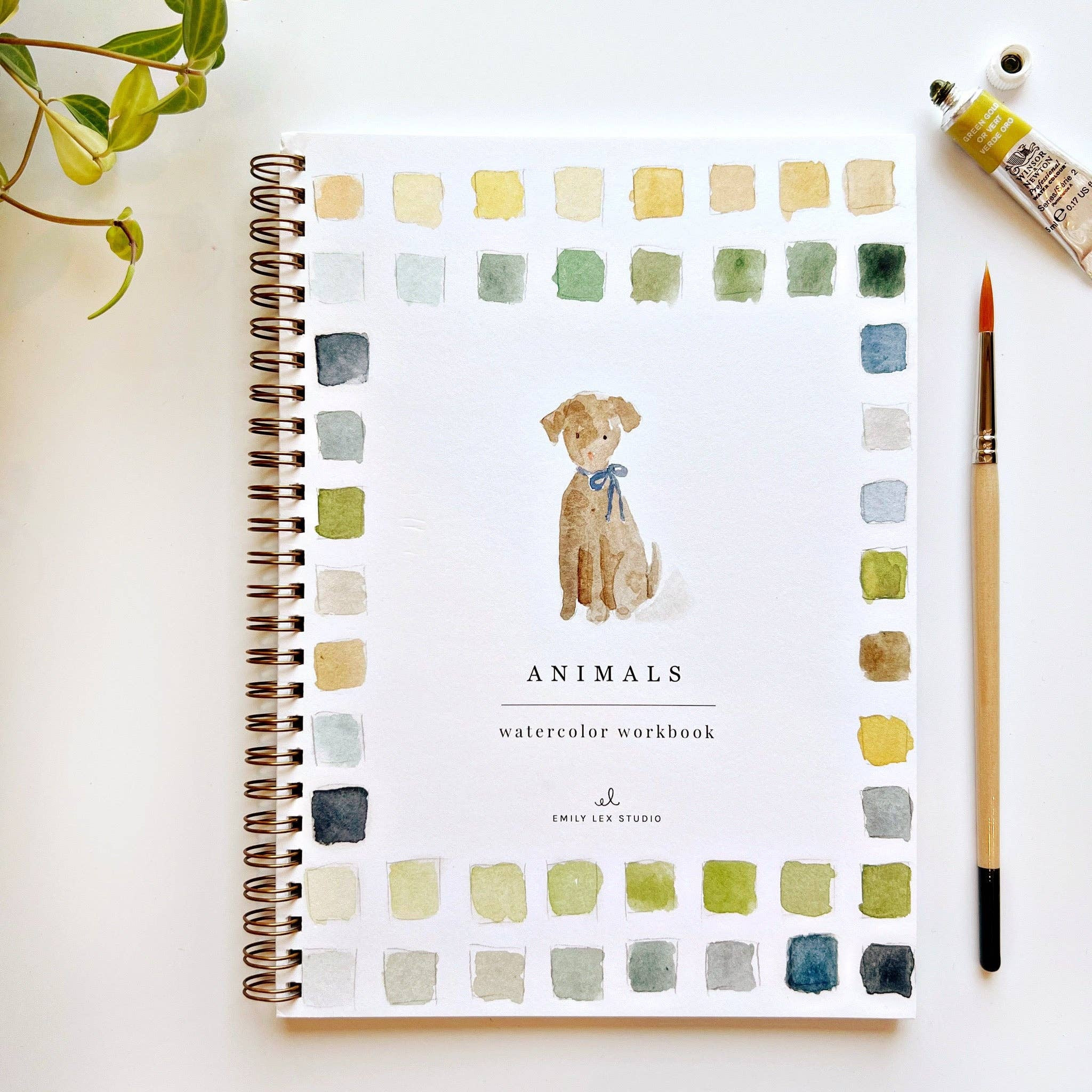 Animals Watercolor Workbook | Linen & Clove